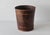 Traditional Vintage Handcrafted Burnt "Tortoise" Shell Bamboo Paper Wastebasket. For Sale - Image 3 of 11