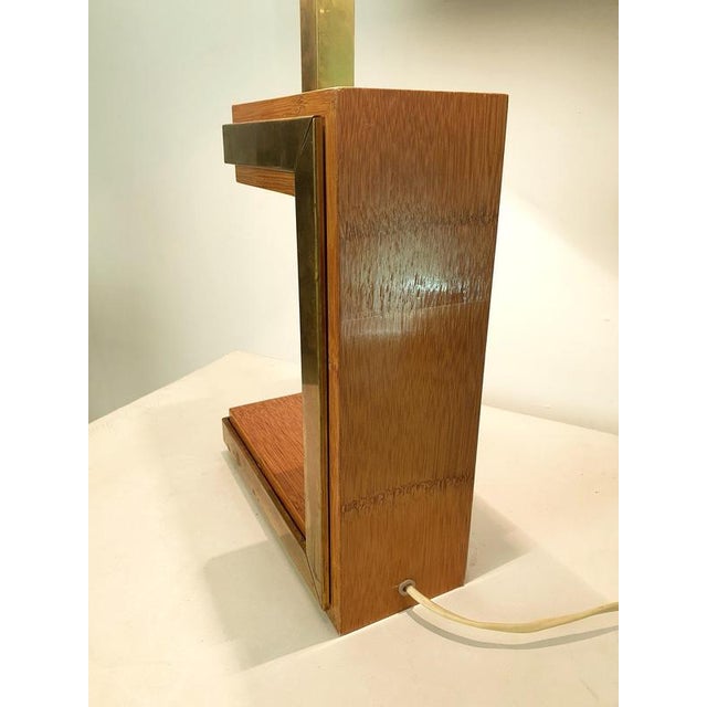 Postmodern Table Lamp in Brass and Bamboo from Liwans, Italy, 1970s For Sale - Image 11 of 12