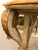 Neoclassical Style Marble-Top Bowed Table Mirrored Back Gilded Dolphin Accents For Sale - Image 5 of 10