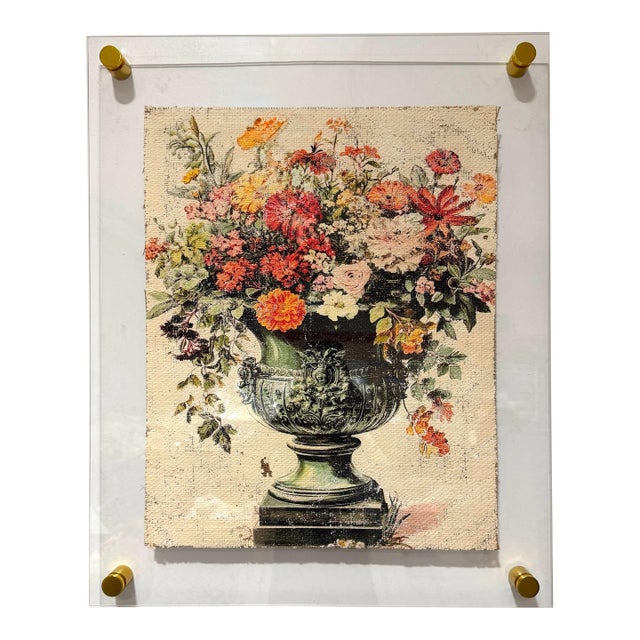 Colorful Floral Bouquet - Hand Textured Flower Bouquet For Sale