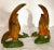 Rare Mid-Century California Original Pottery/Ceramics Oblong Scalloped Edged Low Bowl & Two Fire Phoenix Pheasant Birds 3 Pieces Excellent Condition. For Sale - Image 12 of 12