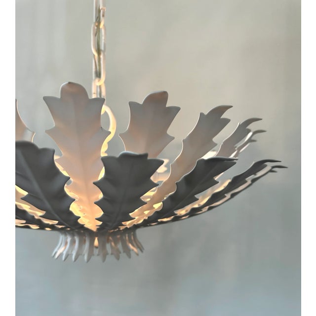Visual Comfort Contemporary Visual Comfort Aerin Lauder Plaster White Hampton Mini Chandelier For Sale - Image 4 of 9