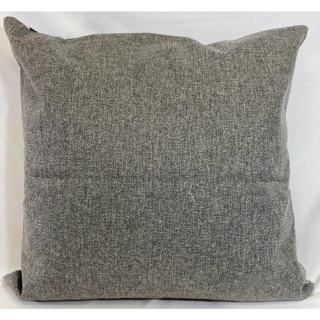 Whimsical 20” Square Snow Globe Themed Christmas Pillow - Made in U K For Sale - Image 10 of 13