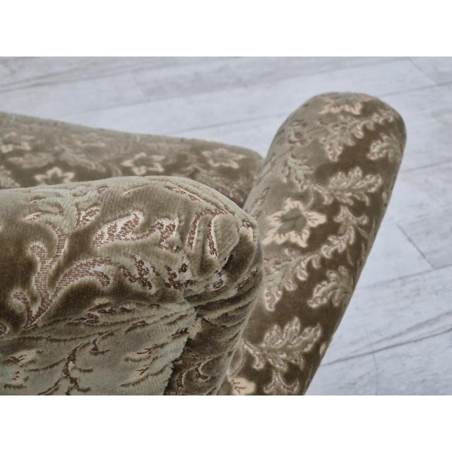 Danish 2 Seater Sofa in Velour by Fritz Hansen, 1950s For Sale - Image 10 of 18