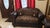 Ornate Traditional Burgundy Sofa & Loveseat Set For Sale - Image 4 of 9
