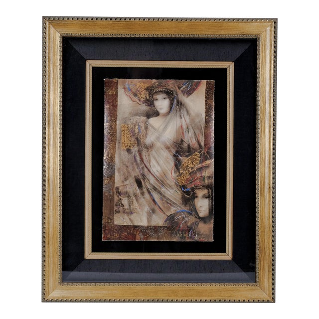 1990s Csaba Markus "Corinthian Iii" Artist Hand Signed & Numbered Limited Edition 367/385 Framed, Linen Matted and Ready to Display For Sale