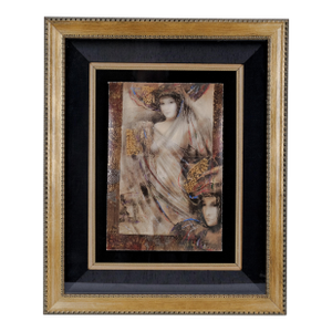 1990s Csaba Markus "Corinthian Iii" Artist Hand Signed & Numbered Limited Edition 367/385 Framed, Linen Matted and Ready to Display