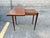 Antique Federal Style Petite Sized Inlaid Flip Top Game Console Table For Sale - Image 17 of 18