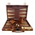 Large Vintage Complete Backgammon Game in Case For Sale