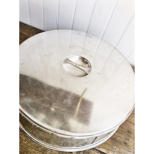 Vintage Silver Plated Platter Cover From the St Regis Hotel Nyc For Sale - Image 4 of 9