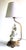 Figurative Mid 20th Century Bronze and Biscuit Porcelain Table Lamp For Sale - Image 3 of 15