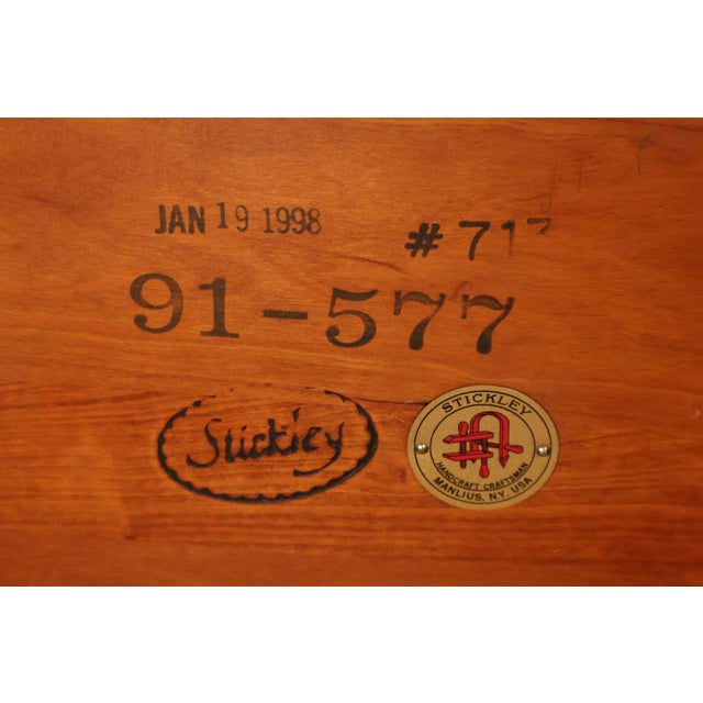 Stickley Mission Collection Pair Of Cherry Tile Top End Tables For Sale - Image 18 of 18