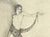 This is a rare beauty. It is a 1925 lithograph of a nude dancer with a long lace scarf-like wrap. She is facing her...