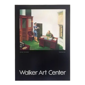 Edward Hopper Vintage 1981 Lithograph Print Walker Art Center Museum Fine Art Poster " Night Office " 1940