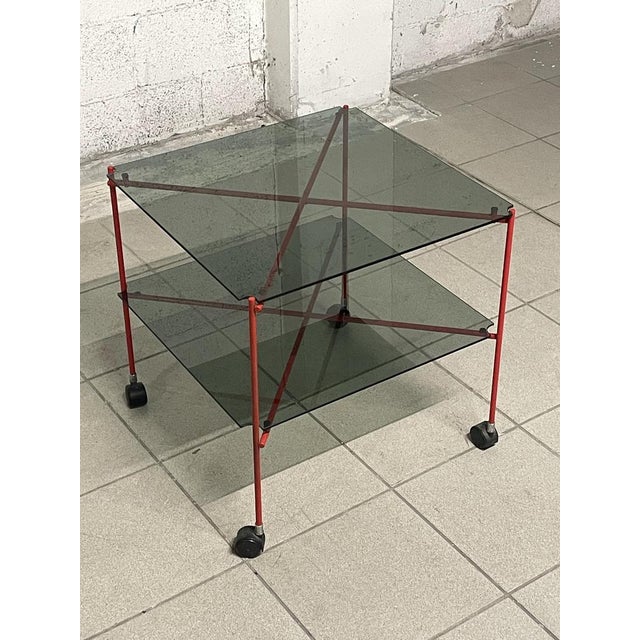 Metal Biplano Table by Bruno Munari for Robots, 1972 For Sale - Image 7 of 14