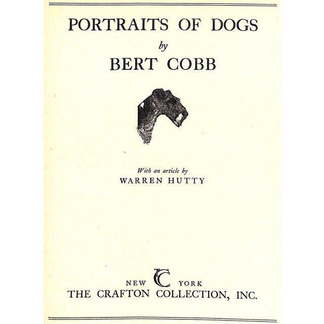 COBB, Bert w/ 12 plates The Crafton Collection, Inc 1931 11 1/2" x 8 3/4" *jacket spine separated from front panel*