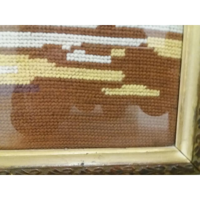 1950s Mid-Century Woven Frame Tapestry, 1950s For Sale - Image 5 of 7