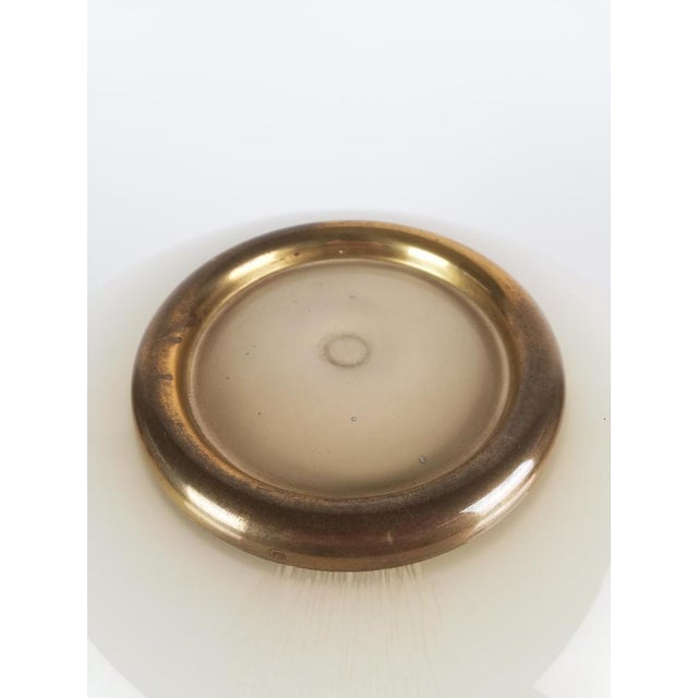 Brown Italian Floor Lamp in Brass and Artistic Murano Glass attributed to F. Fabbian, 1970s For Sale - Image 8 of 18