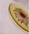 Glass 1950s Rare Orchidea Bomboniere Daisy Dinner‎ Plate Yellow Textured Clear Blown Glass Nostalgia Hippie For Sale - Image 7 of 9