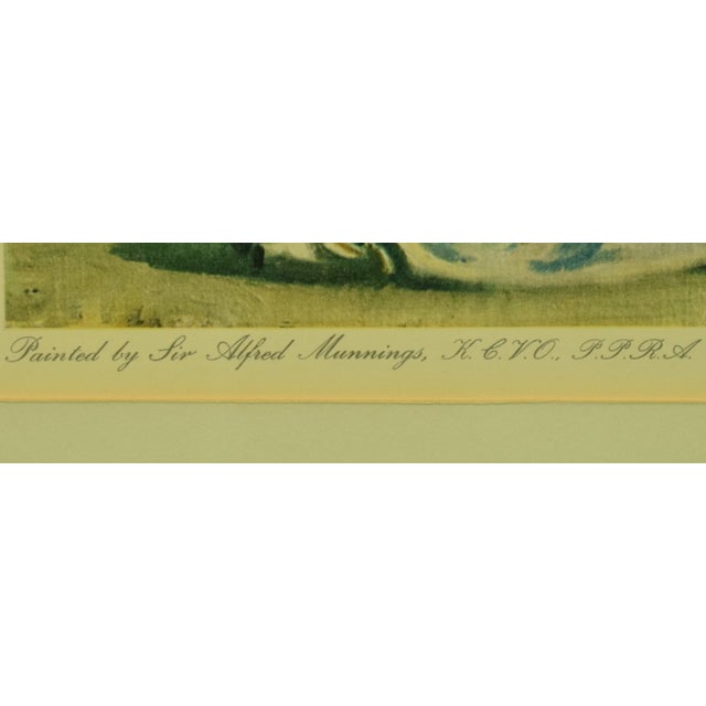 1950s Sir Alfred Munnings After the Race C1951 Colour Lithography Printed by Frost & Reed London For Sale - Image 5 of 10