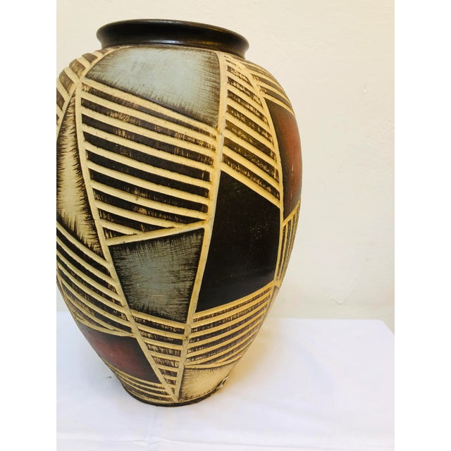 Sgraffito Sawa Vase from Ritz Keramik, 1960s For Sale - Image 4 of 9