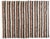 This handmade kilim blends tribal tradition with modern minimalism through its bold stripe design. Woven in natural wool...