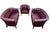 Chesterfield Group 2+2+1 in Red Leather, Set of 3 For Sale - Image 6 of 6