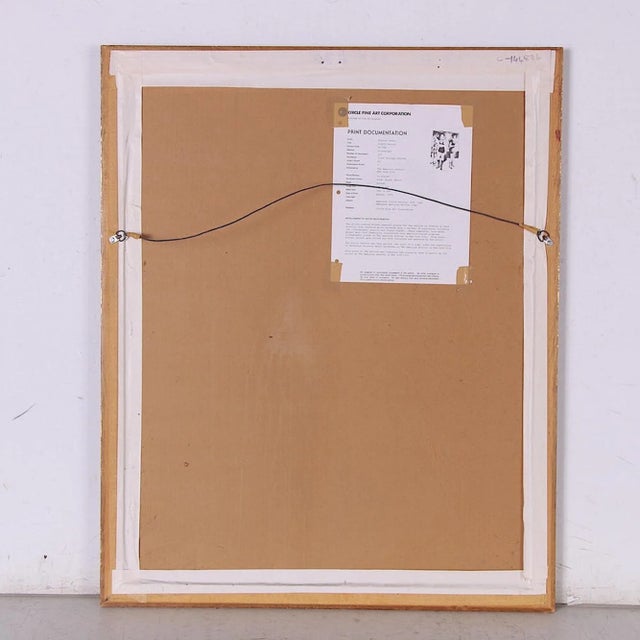 Beige Vintage Ltd. Ed.Raphael Soyer Lithograph "Eighth Avenue" - Pencil Signed & Numbered-Framed For Sale - Image 8 of 9