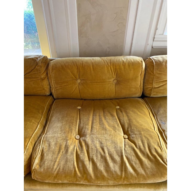 Textile Mid-Century Modern W & J Sloane Party Sofa Three-Piece Sectional Sofa For Sale - Image 7 of 8