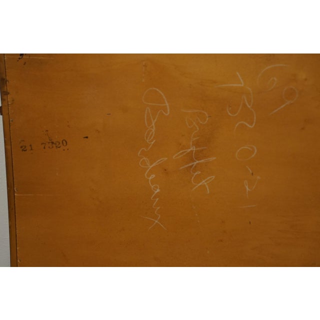 Late 20th Century Henredon Furniture Solid Walnut Traditional Style 70" Breakfront Buffet Credenza 7320-21 - Bordeaux Finish For Sale - Image 14 of 15