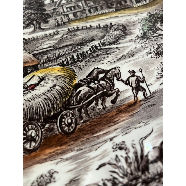 Early 20th Century Yorkshire Ironstone Plates - a Pair For Sale - Image 4 of 10