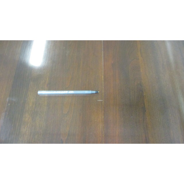 Wood Ethan Allen Georgian Court Double Pedestal Dining Banquet Table For Sale - Image 7 of 13