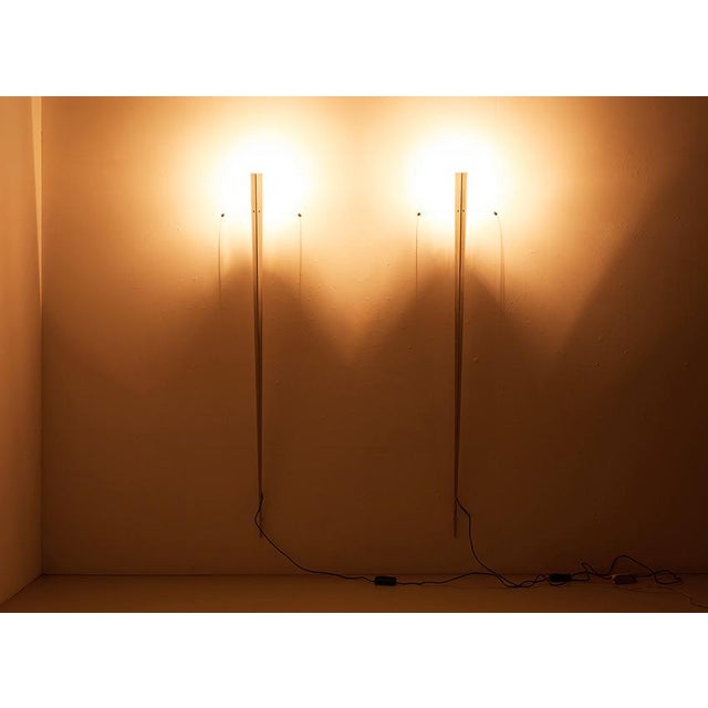 Torchere Wall Lights by Gilles Derain for Lumen Center, 1990s, Set of 2 For Sale - Image 4 of 9