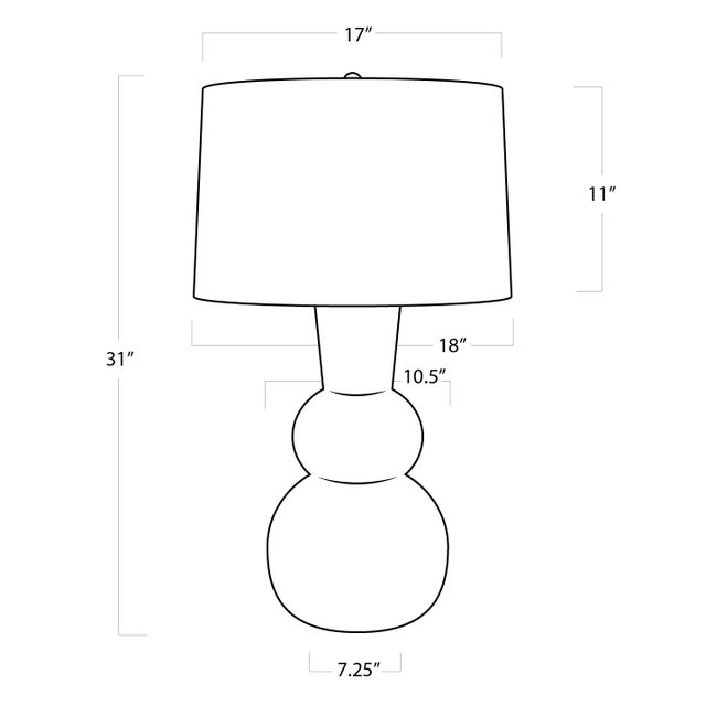 Regina Andrew Hugo Ceramic Table Lamp For Sale In Detroit - Image 6 of 6