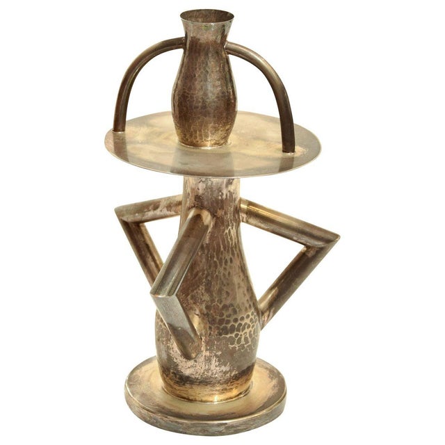 1980s Alaska Silver Candlestick by Ettore Sottsass, 1981 For Sale - Image 5 of 5