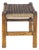 Antique English Oak Stool With Woven Rush Top For Sale