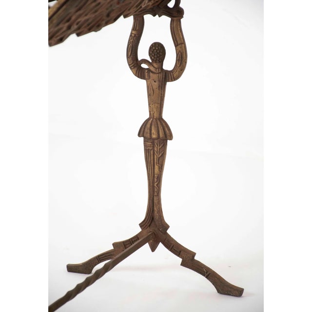 Art Nouveau Harlequin Figural Cast Iron Book Rack For Sale In Atlanta - Image 6 of 9