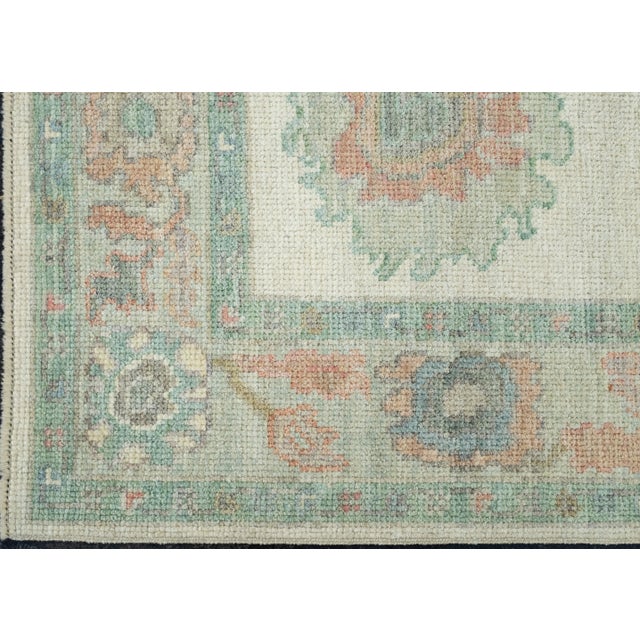 Turkish Oushak Runner Rug 2'9" x 6'8" #17545 For Sale In Houston - Image 6 of 8