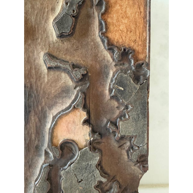 Vintage Sculptural Wood Wall Art For Sale In Austin - Image 6 of 14