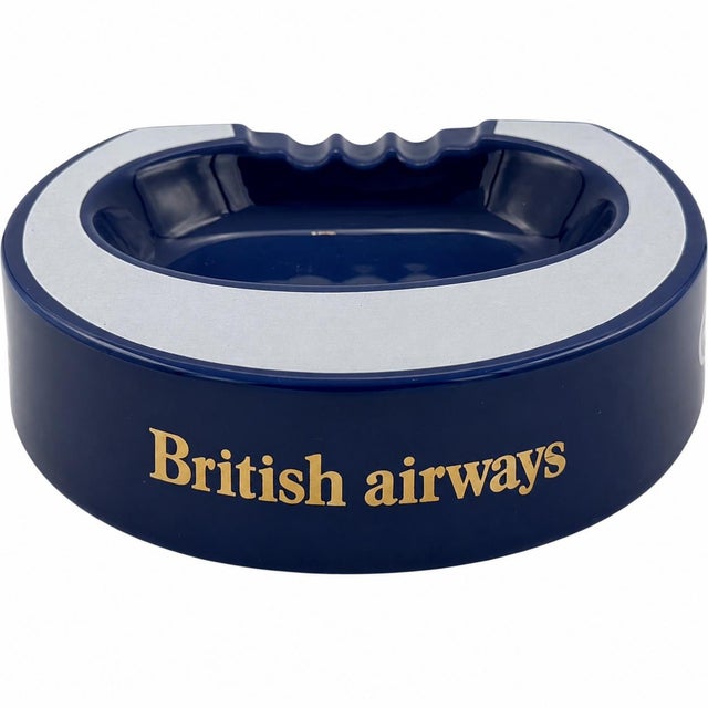 Vintage Concorde British Airways Ceramic Ashtray For Sale - Image 11 of 14