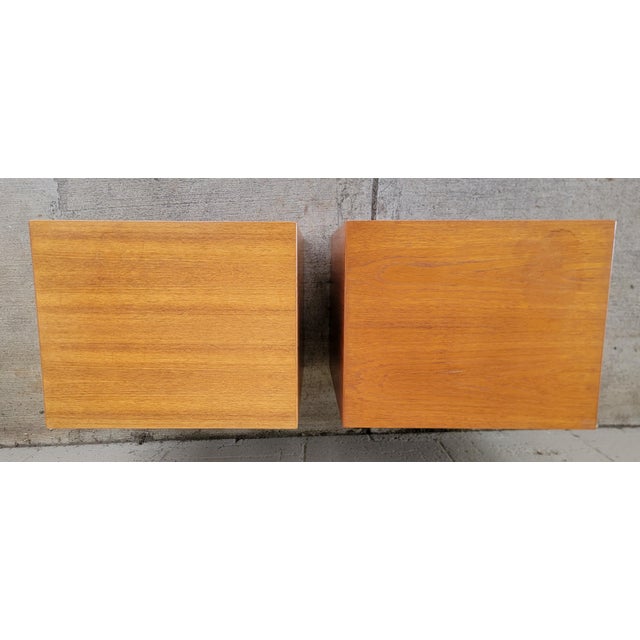 Mid-Century Modern Teak Danish Modern Nightstands - A Pair For Sale - Image 3 of 17