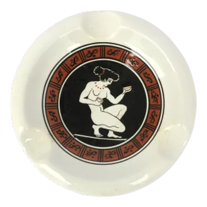 Ceramic Ashtray Catchall With Greek Goddess Aphrodite Classical Greek Style