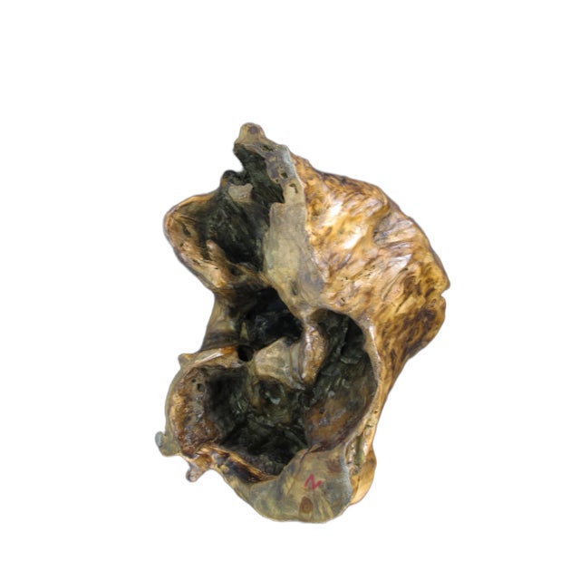 Wood Hand Carved Natural Wood Table Top Sculpture For Sale - Image 7 of 10