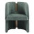 Bently Green and Gold Armchair For Sale