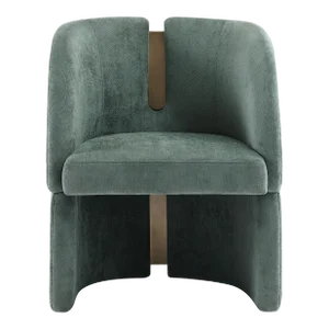 Bently Green and Gold Armchair