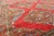 Early 20th Century Antique Turkish Oushak-Handwoven With Geometric Design in Red, Brown, Green For Sale - Image 5 of 6