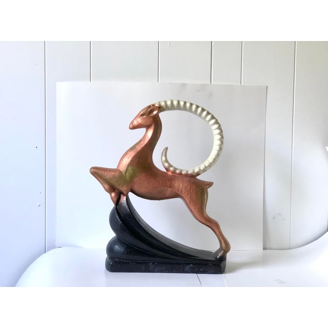 MidCentury Modern Ceramic Ibex Figurine by Royal Haegar Chairish