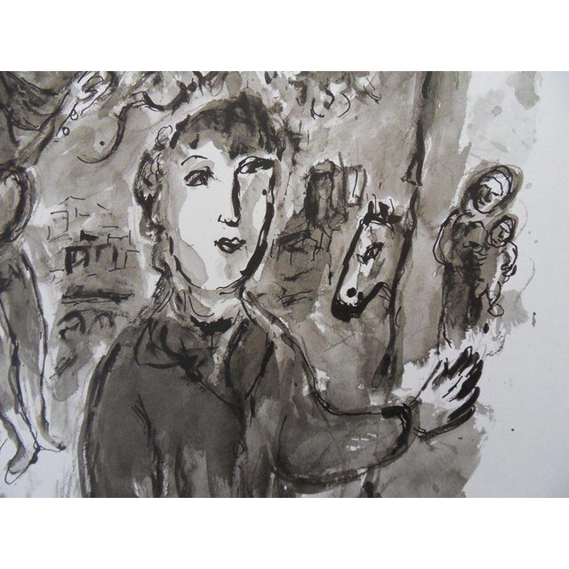 Modern Le Peintre Dans L'atelier À Paris Poster after Marc Chagall For Sale - Image 3 of 5