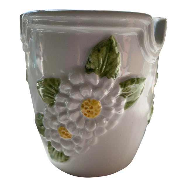 Mid Century Italian Pottery Vase or Pencil Cup For Sale