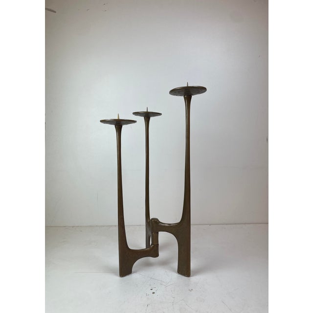 Brutalist Floor Candleholder by Michael Harjes, Germany, 1960 For Sale - Image 13 of 15